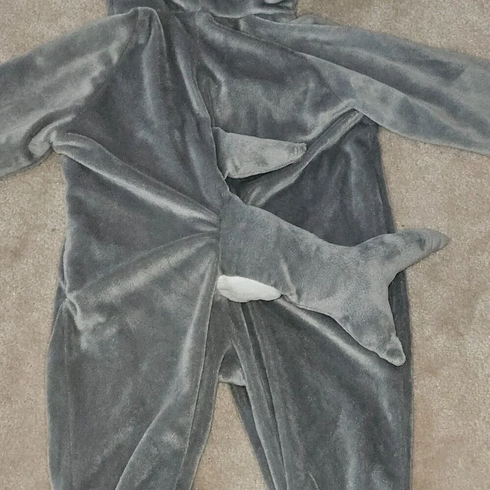 Gray Shark Halloween Costume Baby Boy Girl 18-24 Months 1pc Fleece Hooded Target